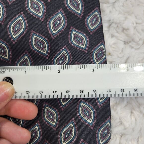 vintage allyn st. john mens tie abstract print classic designer - Picture 3 of 4